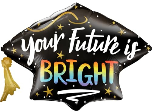 Qualatex Folienballon 21568 Your Future Is Bright Grad Cap 104,1 cm Form