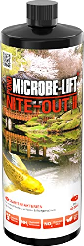 Microbe-Lift Pond Nite-Out II - 946 ml - Speziell für Teiche entwickelte Starterbakterien, bereitet den Teich auf einen schnellen und sicheren Fischbesatz vor.