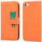 Bartern Flip Case for iPhone 6 Plus,PU Leather Wallet Case with Card Slot Kickstand Magnetic,Cartoon Folio Phone Cover Compatible with iPhone 6s Plus,Frog Orange