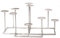 Dadeldo Living & Lifestyle Kerzenleuchter -Deluxe- Metall 28x48cm Silber Dekoration Tischdeko