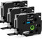 3x MarkField Kompatibel Schriftband TZ 18mm TZe345 Weiß auf Schwarz für Brother P-Touch Label Maker TZe-345 0.7 Laminated Bänder für PT-550 900 D400 D400VP D450 D600 P700 2430PC