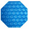EVOLUTION Solarplane Achteck Holzpool 400µm Light-Blue 440cm (FM: 350cm) Geobubble Pool