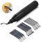 SENENQU Universal deburring tool with 15 replacement blades, aluminium handle, hand deburrer, 360° rotating blade, deburring metal for 3D printers, plastic, aluminium and stainless steel