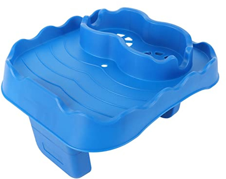 AMONIDA Tischablage, Verstellbarer Beistelltisch, Wiederverwendbar für Schwimmbecken (Blau)