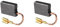 Rebower Carbono Escobillas, [para Energía Motor]- 22mm x 16mm x 6mm/Negro Dorado Tono/2uds
