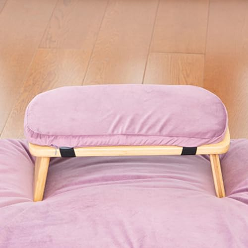LuusMm Home Meditation Bench, Yoga -Bank, Sportsitze usw., Bank mit Kissen, geeignet für Frauen und Männer für die Meditation zu Hause, das Gebet, das Yoga usw.,Rosa