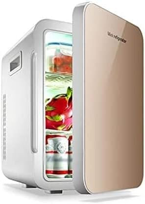 JvFbjLF 22 Litre Mini Car Refrigerator Household Dual-use 12/220 V Temperature Change Portable Refrigerator(Champagne color)