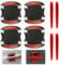 8Pcs Car Door Handle Protectors,Universal Auto Door Cup Handle Reflective Scratch Protector Stickers 3D Carbon Fiber Cover Guard Protective Film Paint Scratch Safety Protection Sticker Accessories