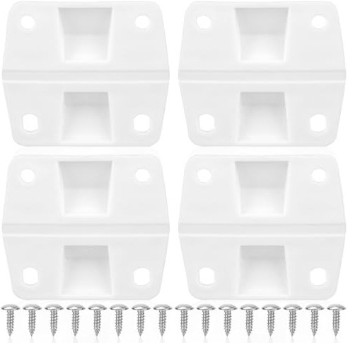 Gosknor 4pcs Cooler Hinges Replacement for Coleman, Durable Plastic Hinges Kit with 16pcs Stainless Steel Screws Cooler Replacement Parts for Camping Freezer and Ice Chest