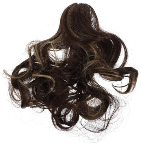 Happyyami Lange Lockige Synthetik Haarperücke Mit Klammer Ponytail Haarverlängerung Für Damen Natürlicher Look Für Alltag Partys Und Cosplay