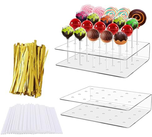 452 Stück Cake Pop Set, Transparent Cake Pop Ständer, Lolli Ständer Geeignet für Die Dekoration von Veranstaltungen wie Hochzeiten, Geburtstage Partys Festivals usw