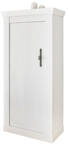 Furn.Design Kommode in weiß Pinie Landhaus, Highboard 70 x 146 cm, Soft-Close-Funktion, Fiastra