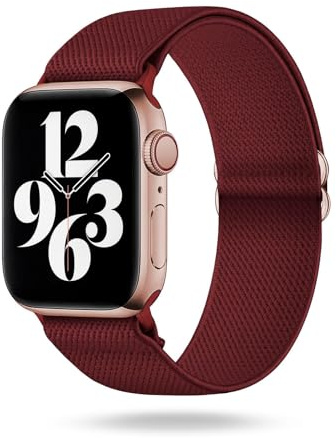 ONEFLOW Flex Loop Kompatibel mit Apple Armband Elastisch, Textil Stoff iWatch Armbänder Damen Herren Sport, Sportarmband Nylon Ersatz Watch Band Flexibel