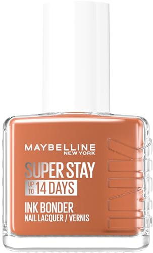 Maybelline New York Superstay Ink Bonder Vernis Ongles Toasted 12ml | Technologie Nail Bonding, Renforce ongles abîmés 14 jours, Couleurs intenses pigmentées, Protection après UV salon