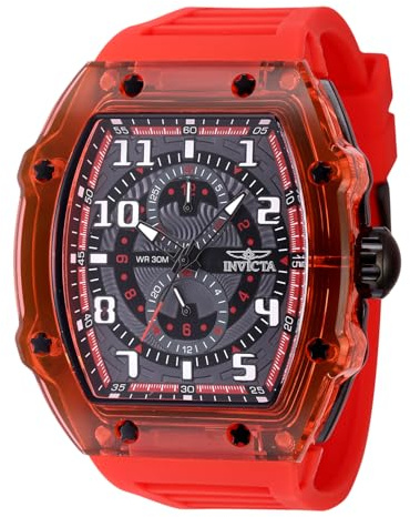 Invicta Racing 48720 Men's Watch - Waterproof - Analogue - Quartz Movement - Plastic with Grey dial - 48mm