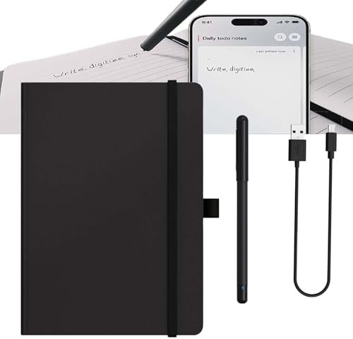 Xnote - Ensemble D'écriture Intelligent Alimenté par L'ia, Carnet Et Stylet Intelligents Xnote avec Synchronisation en Temps Réel, Stylo Numérique for Le Stockage De Notes