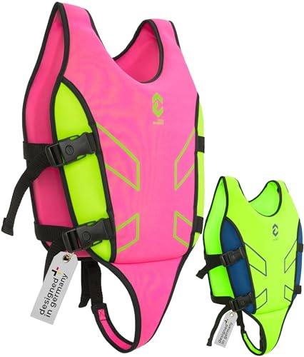 DYNAMICNORD - Chaleco de Natación Premium para niños - Diseñado en Alemania - Ayuda de natación de 15-19 kg y 19-30 kg, Ayuda de flotabilidad, Chaleco de flotabilidad, Swim Vest