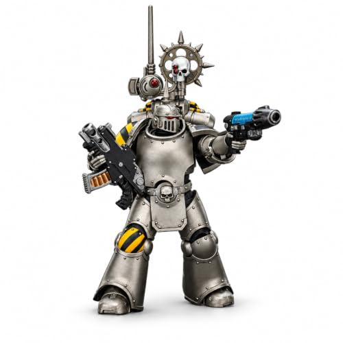 TOYVERSE JOYTOY Warhammer Iron Warriors MKIII Tactical Legionary Nuncio-Vox | The Horus Heresy 1/18 Mit Bolter, Power Pack und Zubehör, beweglich und detailreich für Vitrine und Sammlung, ab 15 Jahren.