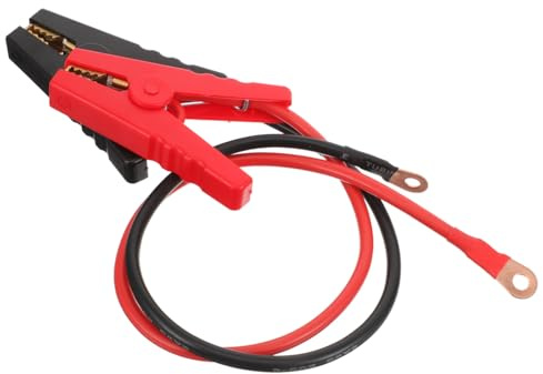 HEMOTON 2 pièces Câble de Saut pour Clôture Électrique avec Pinces Alligator Cuivre Pur Compatible Système Clôture Solaire Résistant Extérieur