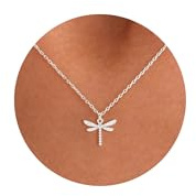 KINHOPI Kette Silber 925 Damen Halskette Damen Unendlichkeit Schmetterling Libellen Pferd Katze Flugzeug Kolibri Charm Anhänger Silber Schmuck Geschenke Frauen Mädchen