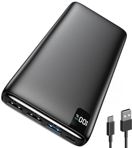 A ADDTOP Portable Charger 22.5W Fast Charging - 20000mAh High Capacity Power Bank with 4 USB Outputs, External Battery Pack Portable Phone Charger for Smartphone Tablet