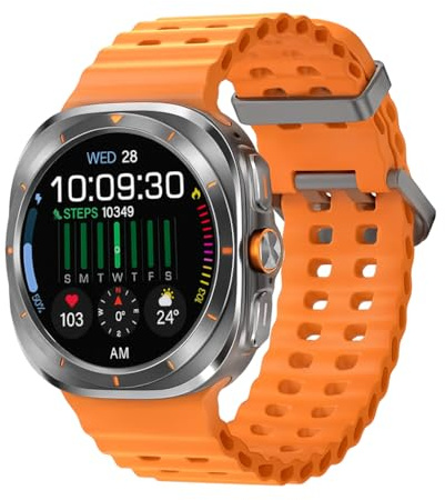 Generico New JS Watch 8 Ultra 47 mm Smartwatch – HD Screen | Bluetooth Call & Music | IP68 Waterproof | Compatible with Android & iOS | 2026 Model