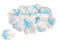 Creativery 100 Stück Rosenblüten (hellblau/Weiss) // Rosenblätter Blütenblätter Streudeko Blüten Blätter Tischdecko Hochzeit Party