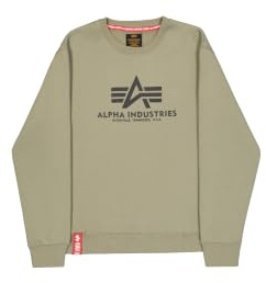 Alpha Industries Basic Hoody Kapuzensweat für Herren Olive