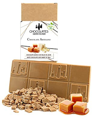 Chocolate blanco artesano con dulce de leche