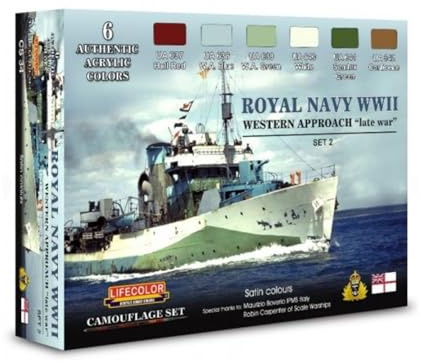 Diorama Set LifeColor CS34 ROYAL NAVY WWII