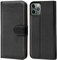 Verco iPhone 11 Pro Max Hülle, Handyhülle für Apple iPhone 11 Pro Max Tasche PU Leder Flip Case Schutzhülle Brieftasche (6,5 Zoll) - Schwarz