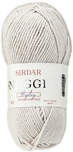 Sirdar Snuggly Replay DK Double Knitting, Surf's Up Silver (102), 50g