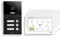 GVS - IP Video Türsprechanlage 3 Familienhaus mit Türöffner, HD Kamera, 3X 7 Zoll Monitor & App - Smarte Video Türklingel mit Kamera & Gegensprechanlage (AVS1370U)