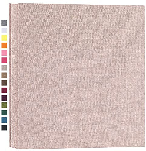 potricher Fotoalbum für 10 x 15 cm, 1000 Fotos, Leineneinband, extra großes Fassungsvermögen, Fotobuch für Familie, Hochzeit, Jahrestag, Baby, Beige, 1000 Taschen
