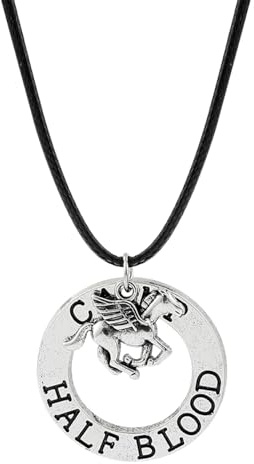 best presents Silver Plated The Last Olympian Camp Pegasus Zeus Engraved Half Blood Percy Jackson Pendant Necklace