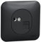 Schneider Electric - Ovalis - Prise RJ45 - cat.5e UTP - grade 1 - téléphone Avec plaque -Anthracite - S460471