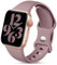 Charlam Compatibile con Cinturino Apple Watch 38mm 40mm 41mm per Donna Uomo, Cinturini in Silicone Sportivo Compatibile con iWatch SE Series 8 7 6 5 4 3 2 1, 38mm/40mm/41mm, Fumo Viola
