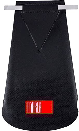 Fahrer Berlin Unisex – Erwachsene Latz-E Spritzlappen, Schwarz, 90 mm