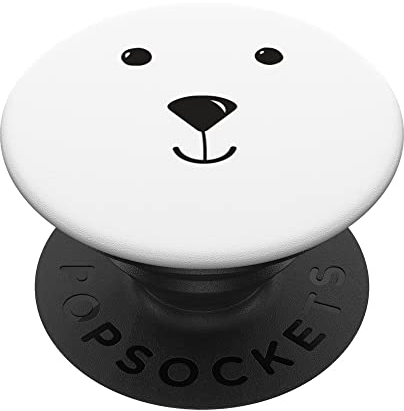 Eisbär-Kostüm für Kinder, Bär, Schlafanzug, Gesichtszoo, Eisbär PopSockets Klebender PopGrip