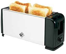 Wehouseware® Tostador eléctrico 4 rebanadas BN3346, Tostadora para 4 rebanadas, 6 nivele de tostado, 1200W,cuerpo de acero inoxidable,