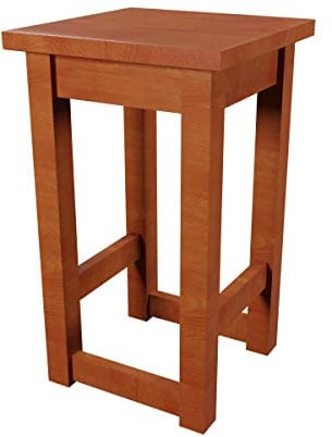 Magnetic Mobel Barhocker Massivholz Sitzhöhe 60 cm Kirsche Belastbar 110kg Fußstütze Innen Außen Barstuhl Tresenhocker