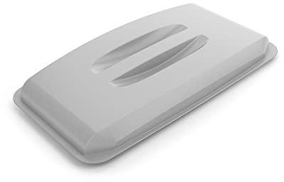 Durable Deckel Eco für Abfallbehälter Durabin 60L, Blauer Engel zertifiziert, grau, 1800504050