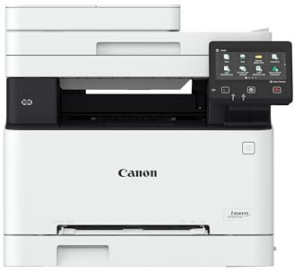 Canon i-SENSYS MF655Cdw Wireless Colour Multifunction Laser Printer - A4, Print, Copy, Scan - 21 ppm print speed, LCD Touch Screen - Wi-Fi Connectivity, Scan to Cloud - Office Printer