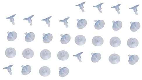 POPETPOP 40 Pcs Powdered Sugar Shaker Duster Suction Cups for Fish Tank Sucker Fish Tank Suction Cup Suction Cup Clips Baby Girl Headband Airline Suction Cups Aquarium Glass