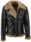 Hollert Herren Lammfelljacke James WALNUSS/Cappuccino Winterjacke Felljacke Bomberjacke Fliegerjacke Merino Schaffell warm Größe 3XL