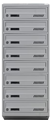 8-Personen-Briefkasten EURO GDS 8 RAL 7035