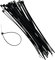 Black Cable Ties, 240mm x 4mm Aprox, Pack of 200, 24cm x 9.5'' Premium Nylon Zip Ties, Plastic Tie Wraps, Secure Self-Locking Mechanism, for Home, Garden, Office and DIY