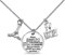 BNQL Hockey Halskette Hockey Geschenke für Hockeyspieler Liebhaber Eishockey Geschenke Hockey Charm Anhänger Stick Halskette Schmuck, Edelstahl