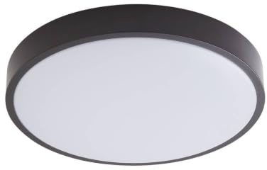 Lindby LED Deckenleuchte Medon (Modern) in Schwarz aus Metall (1 flammig,) - Lampe Deckenlampe Badezimmerleuchte