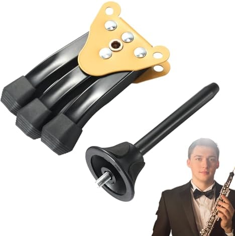 Tragbarer Klarinettenständer,Klappbarer Saxophonständer | Stabiler, langlebiger Blasinstrumentenständer für Klarinette, Oboe, Sopran-Blasinstrument Shenrongtong